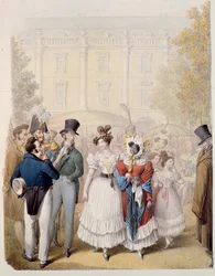 The Palais Royal, c.1815 (wc na papíře)
