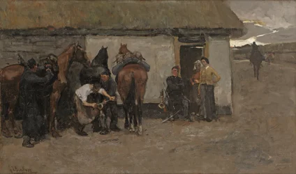 Kovář, asi 1881-84 (olej na plátně)