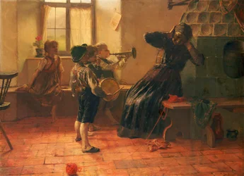 Koncert (olej na plátně)