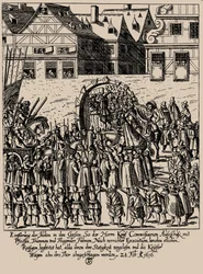 Fettmilch Rising. Znovuzavedení Židů ve Frankfurtu 28. února 1616, c. 1616-1617.