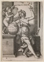 Astrologie, z cyklu "Svobodná umění", asi 1541 (rytina)
