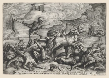 Triumf smrti na čas, z Triumph of Petrarca.