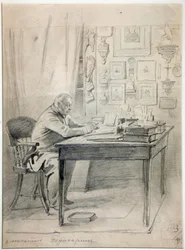 Faddei Boulgarine - Portrét autora Faddei Bulgarin (1789-1859) par Timm, Vasily (George Wilhelm) (1820-1895)