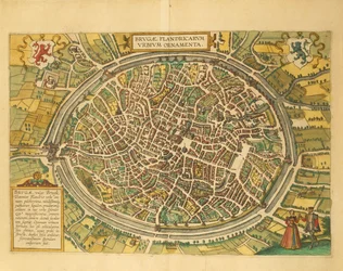 Mapa Brugg z druhé světové války od Georga Brauna