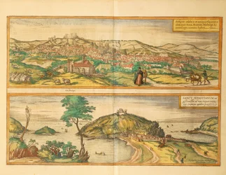 Mapa San Sebastian a Burgos z druhé světové války od Georga Brauna