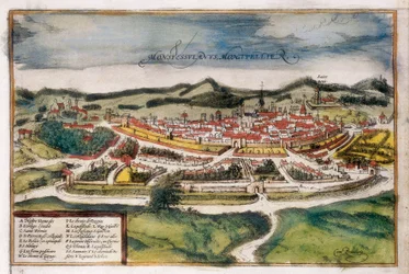 Plán města Montpellier