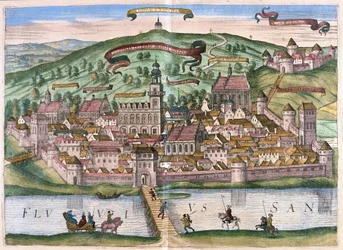 Przemysl, Polsko (rytina