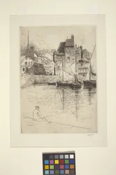 Port of Honfleur (inkoust)