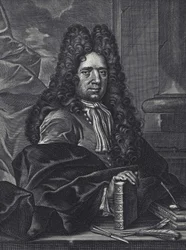 Portrét George Shelleyho anglický kaligraf z 18. století, rytina od George Bickhama.
