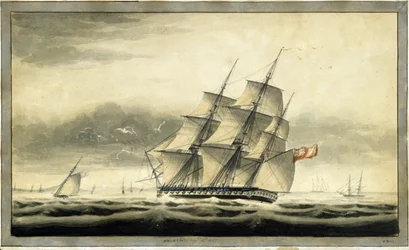 Vojenská transportní loď HMS Akbar (1806), 10. srpna