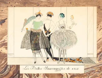 Krásné Sauvageffes z roku 1920, z Le Bonheur du Jour nebo, Les Graces à la Mode, 1924.