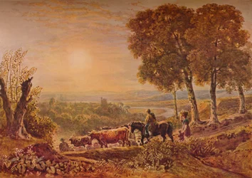 „Západ slunce s dobytkem“, 1841.