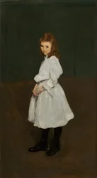 Malá holčička v bílém (Queenie Burnett)