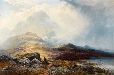 Grampian Hills Storm Clearing Off (olej na plátně)