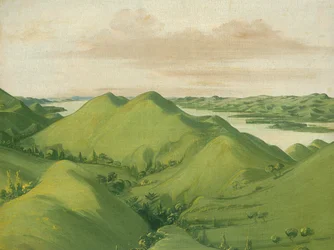 Krásné Grassy Bluffs, 110 mil nad St. Louis, 1832.