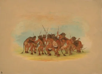 Buffalo Dance - Mandan, 1861.