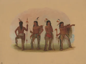 Čtyři válečníci Navaho, 18611869.