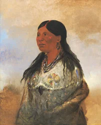 Hón-je-a-pout-o, Wife of Bear-catcher, 1832.