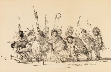 Indiáni v kruhu, tanec - ne. 30