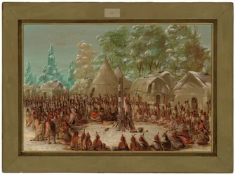 La Sallova výprava hodovala ve vesnici Illinoisů. 2. ledna 1680