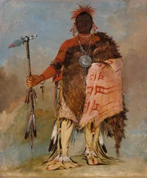 Om-pah-tón-ga, Velký los, slavný válečník, 1832.