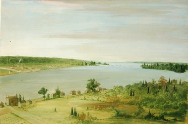Sault Ste. Marie, Ukazuje posádku Spojených států v dálce, 1836-1837.
