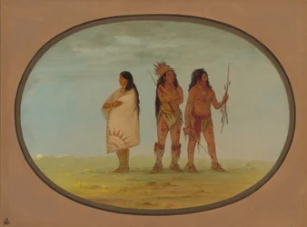 Tři indiáni z kmene Navaho, 18611869.