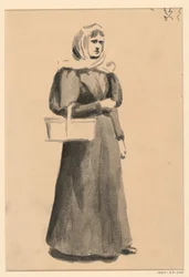 Žena s košíkem