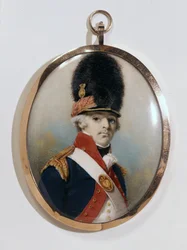Miniatura 1. lorda Bloomfielda ve vojenské uniformě