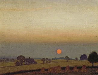 Západ slunce, kolem 1920