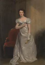 Harriet Smithson jako slečna Dorillonová ve filmu „Manželky, jaké byly, a služebné, jaké jsou“ od Elizabeth Inchbald