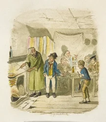 Ilustrace k filmu "Oliver Twist"