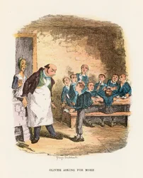 Oliver Asking for More, ilustrace k 