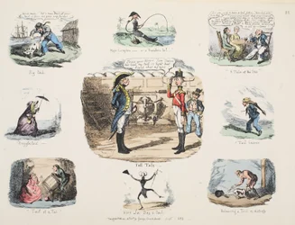 Povídej, hospode. 1832 (ručně kolorovaná rytina