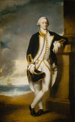 Kapitán Hugh Palliser (1723-1796), asi 1775 (olej na plátně)