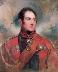 Portrét generálporučíka Sir Edward Barnes, britský voják, 1818
