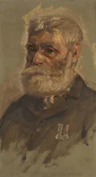 Portrét G. Sandforda, 28., c. 1920 (olej na panelu)