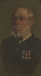 Portrét T. Greena, R.A., c. 1920 (olej na panelu)