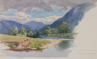 The Conway, poblíž Llanrwst, Wales, 1899.