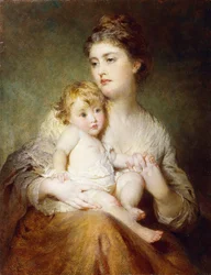 Portrét vévodkyně ze St. Albans se svým synem, 1875