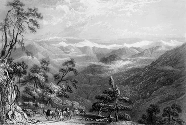 „Sněžné pohoří z Landouru“, 1838.