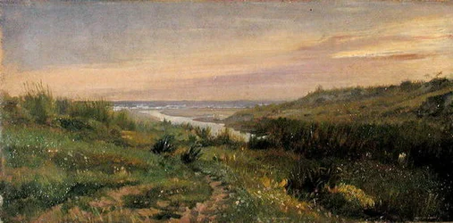 Anzio (olej na papíře položeném na kartě)