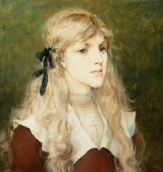 Portrét Esme Robbové, kolem roku 1890