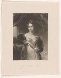 Portrét van Maria Anne Ashley The Hon. Paní Ashley (titul na předmětu)