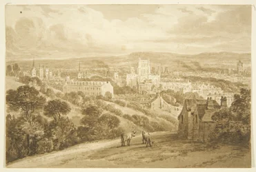 Bristol z Clifton Wood (tužka a akvarel na papíře)