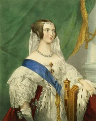 Její Nejlaskavější Veličenstvo, královna Viktorie (1819-1901), vyryl James Henry Lynch (činný 1815-68)