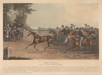 "Nonpareil" / Majetek pana Johna Dixona z Knightsbridge / Tato úžasná bytost předvedla ve středu 27. dubna 1836 bezprecedentní zápas v klusu 100 mil v postroji na Sunbury Common. ...