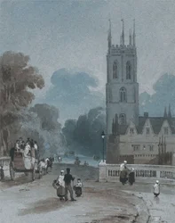 Věž a most Magdalen v Oxfordu