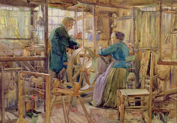 Weavers, v Coventry, 1895 (wc a kvaš na papíře)