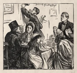 Občerstvení - Na Velké výstavě, 1862.
